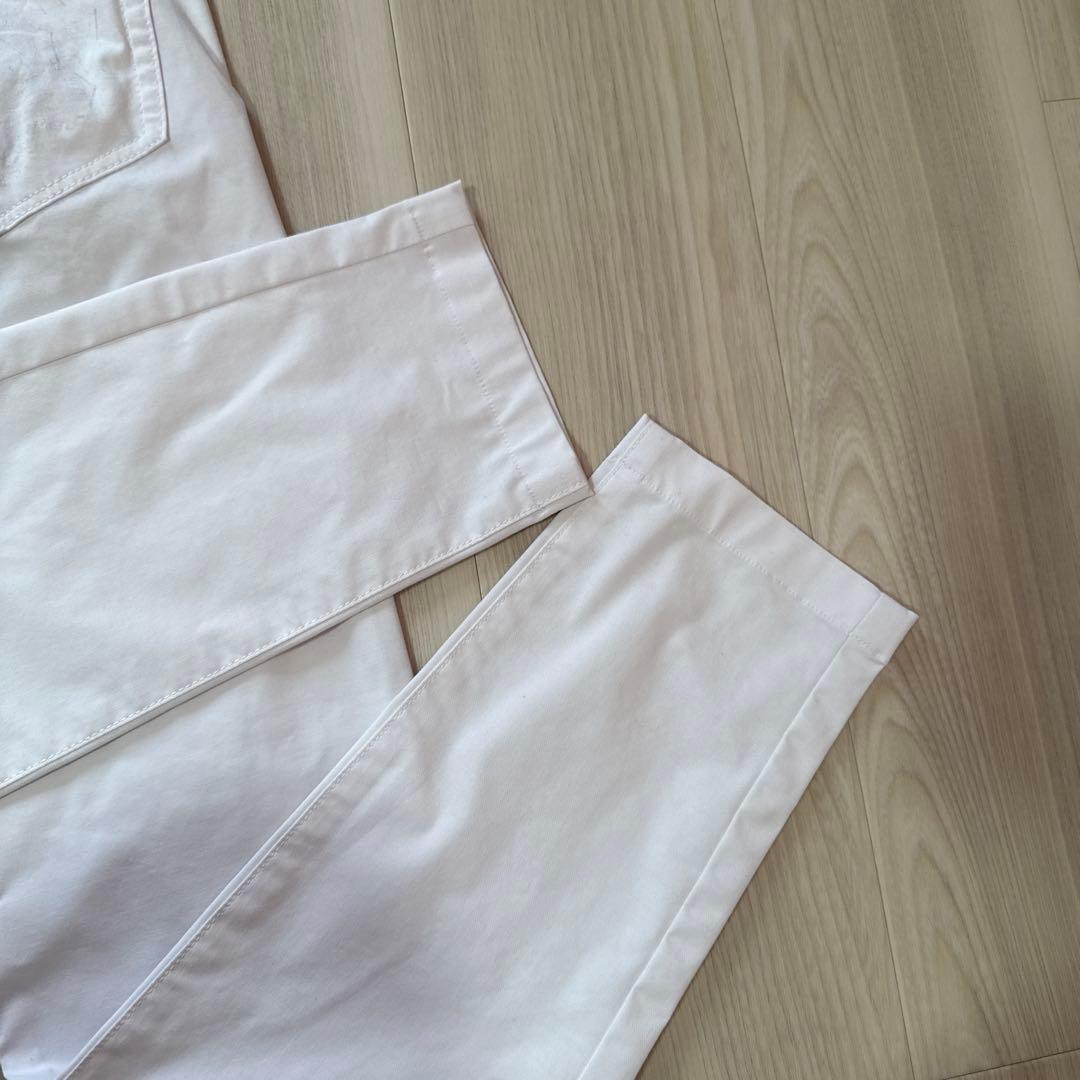 パーリーゲイツ　パンツ　白　4 ホワイト　ストレッチ　ゴルフ
