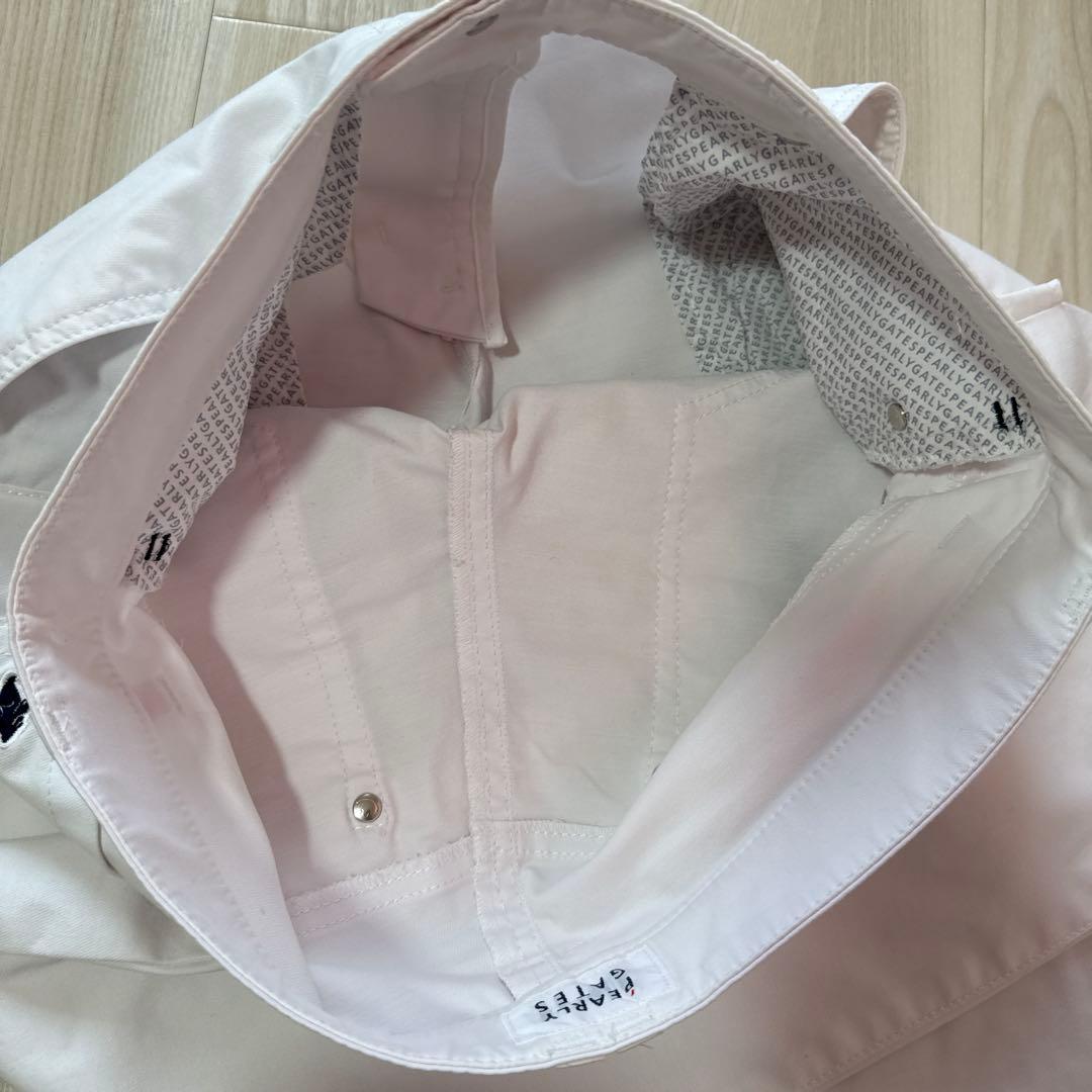 パーリーゲイツ　パンツ　白　4 ホワイト　ストレッチ　ゴルフ