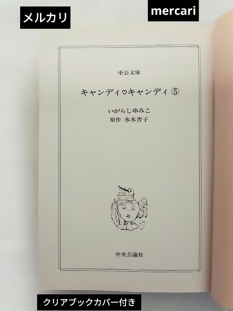 ■6巻のみ初版●クリアブックカバー付き「キャンディ・キャンディ」文庫版　全巻