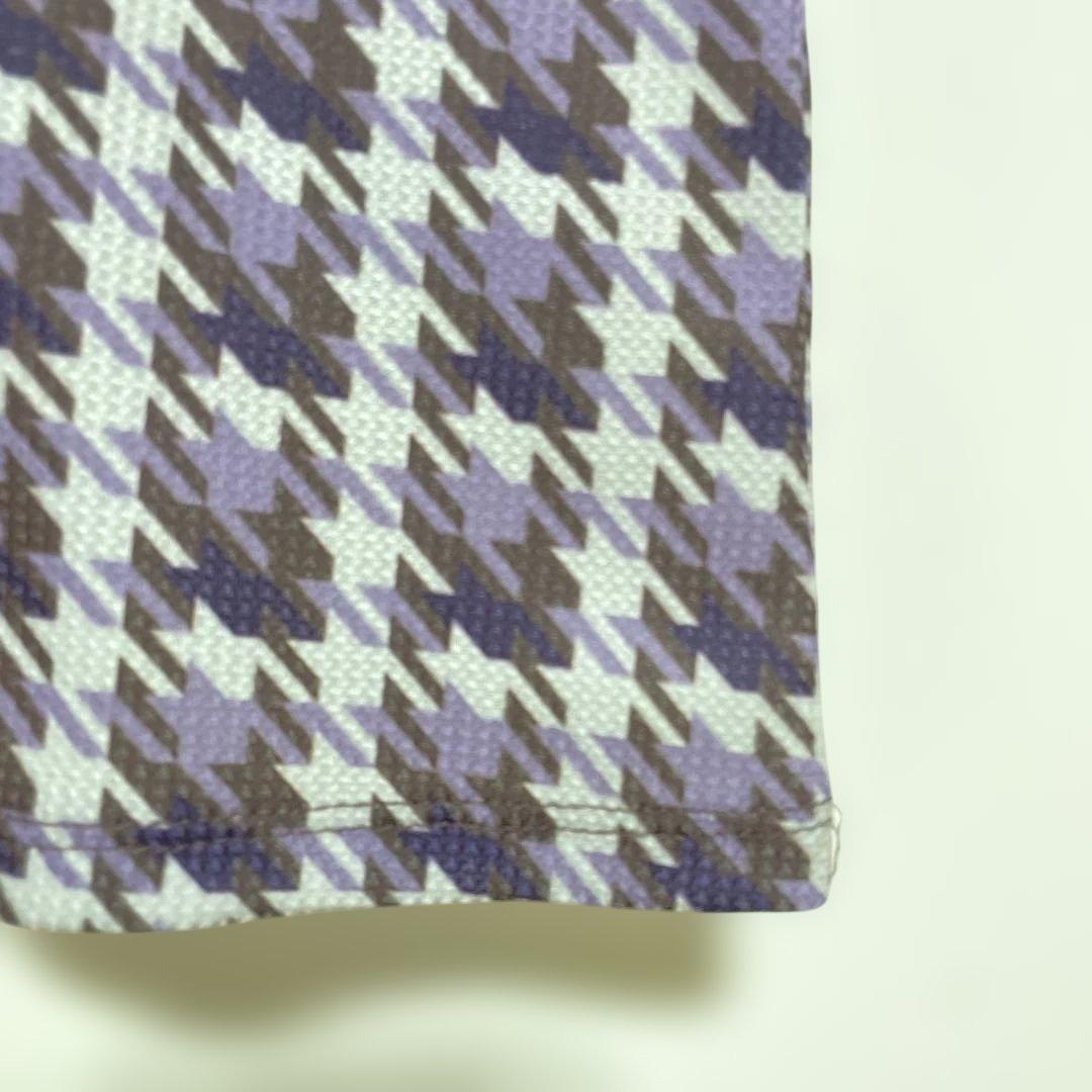 FILA VネックハウンドトゥースワンピースMサイズ新品　こっくり秋色