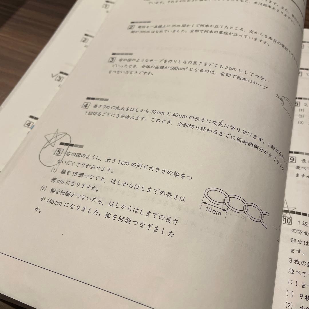 書き込みなし★算数 小6 バックアップテキスト 早稲田アカデミー 解答解説集付き