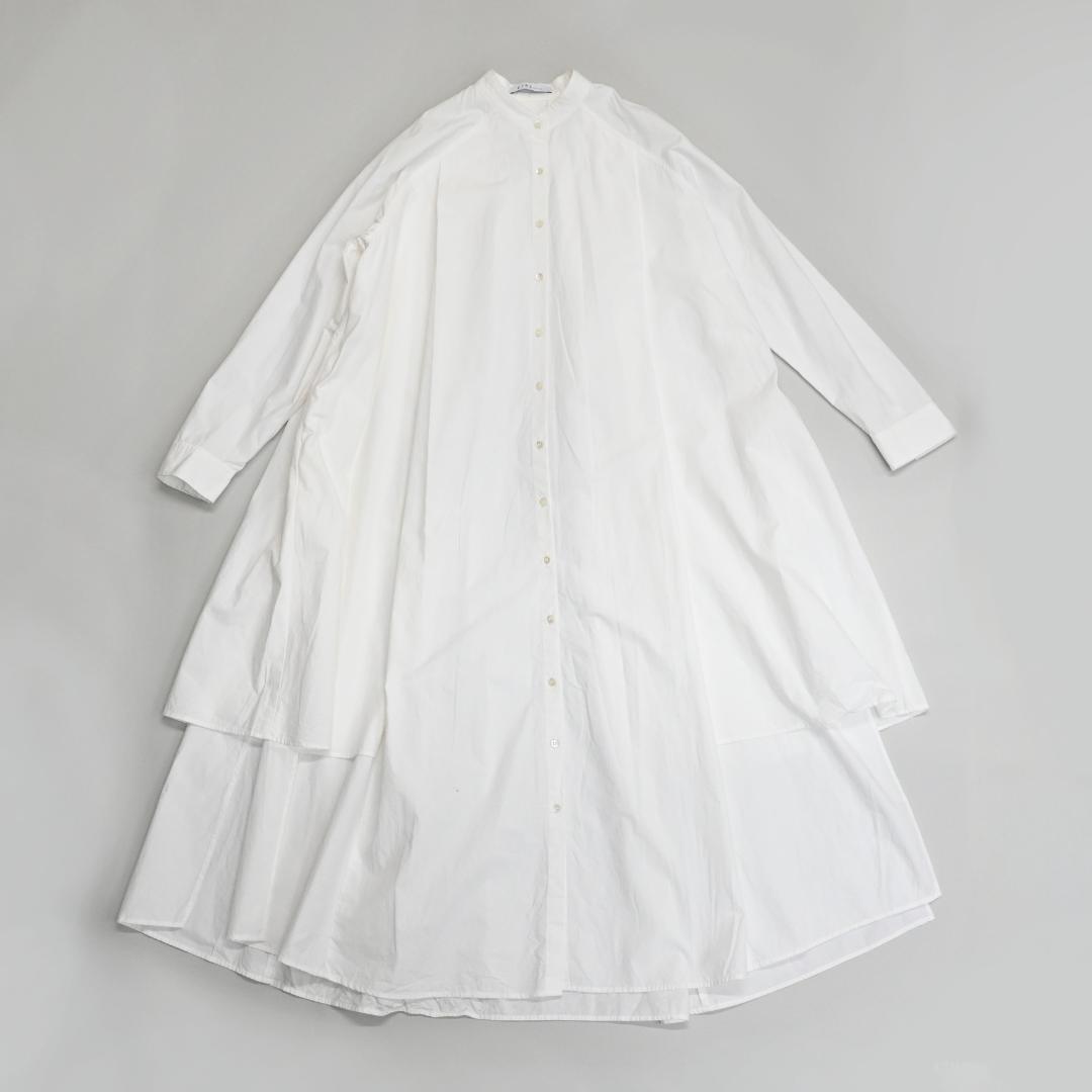 □ 49079★年 エトレトウキョウ デザインタックシャツワンピース F