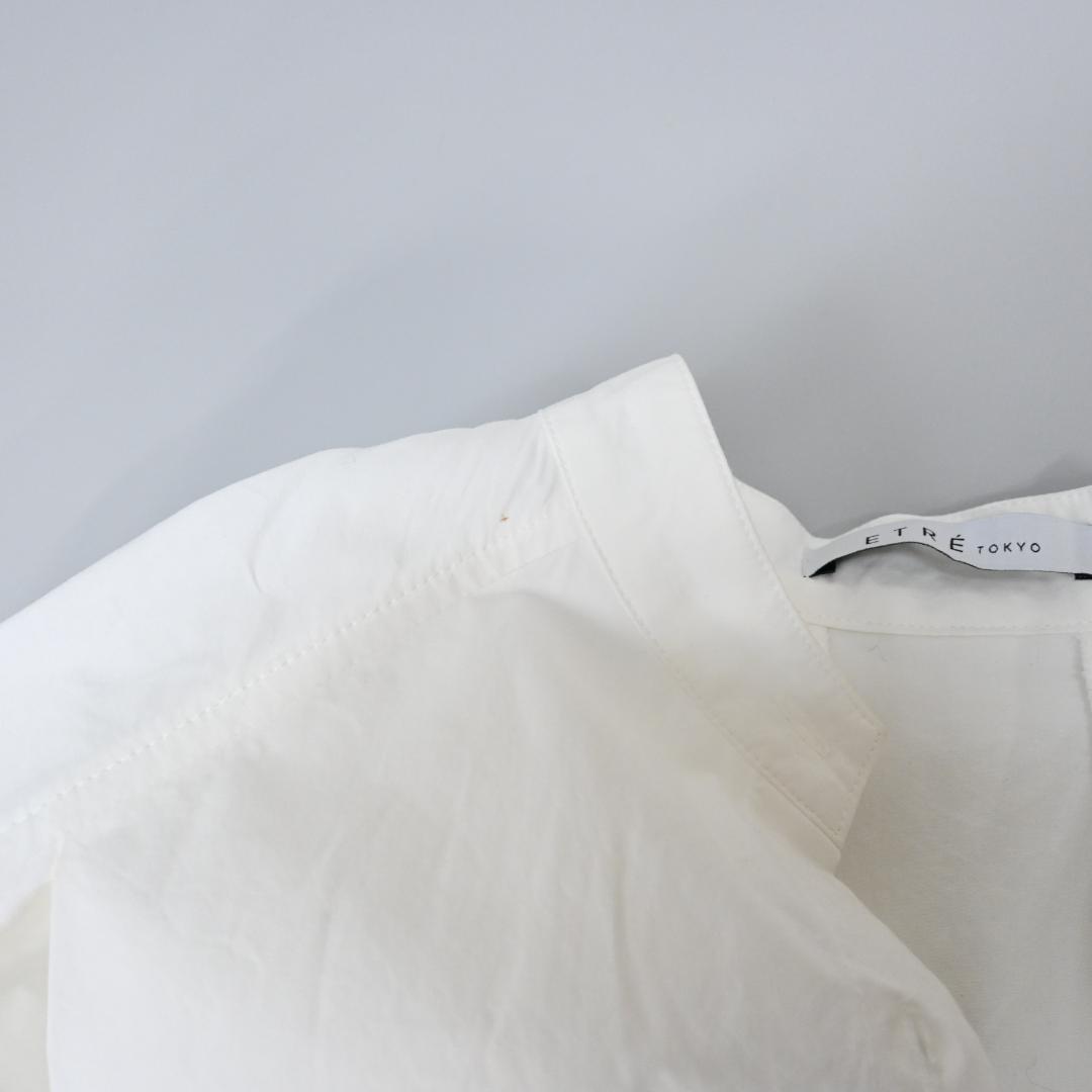 □ 49079★年 エトレトウキョウ デザインタックシャツワンピース F
