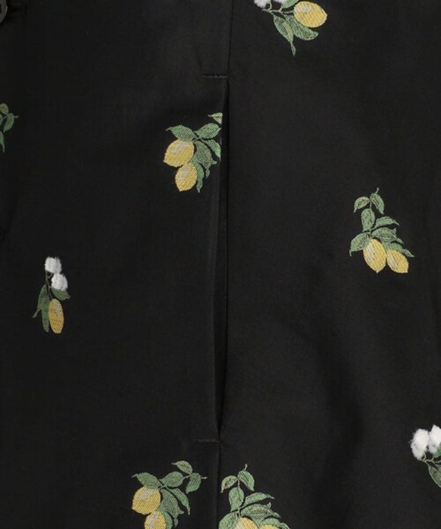 ★22様限定出品★LOEFF(ロエフ)レモン ジャガードベスト/ジレ ブラック