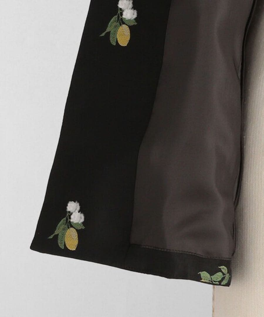 ★22様限定出品★LOEFF(ロエフ)レモン ジャガードベスト/ジレ ブラック