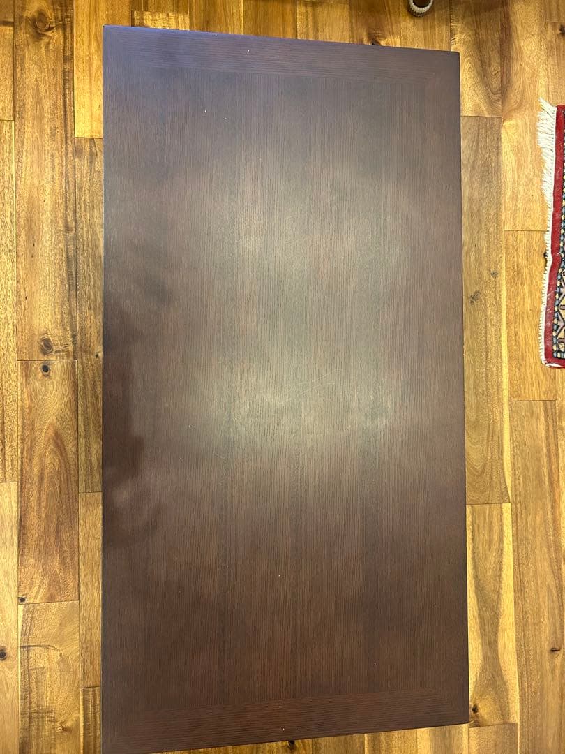 大塚家具　ダークブラウン 木製 ローテーブル