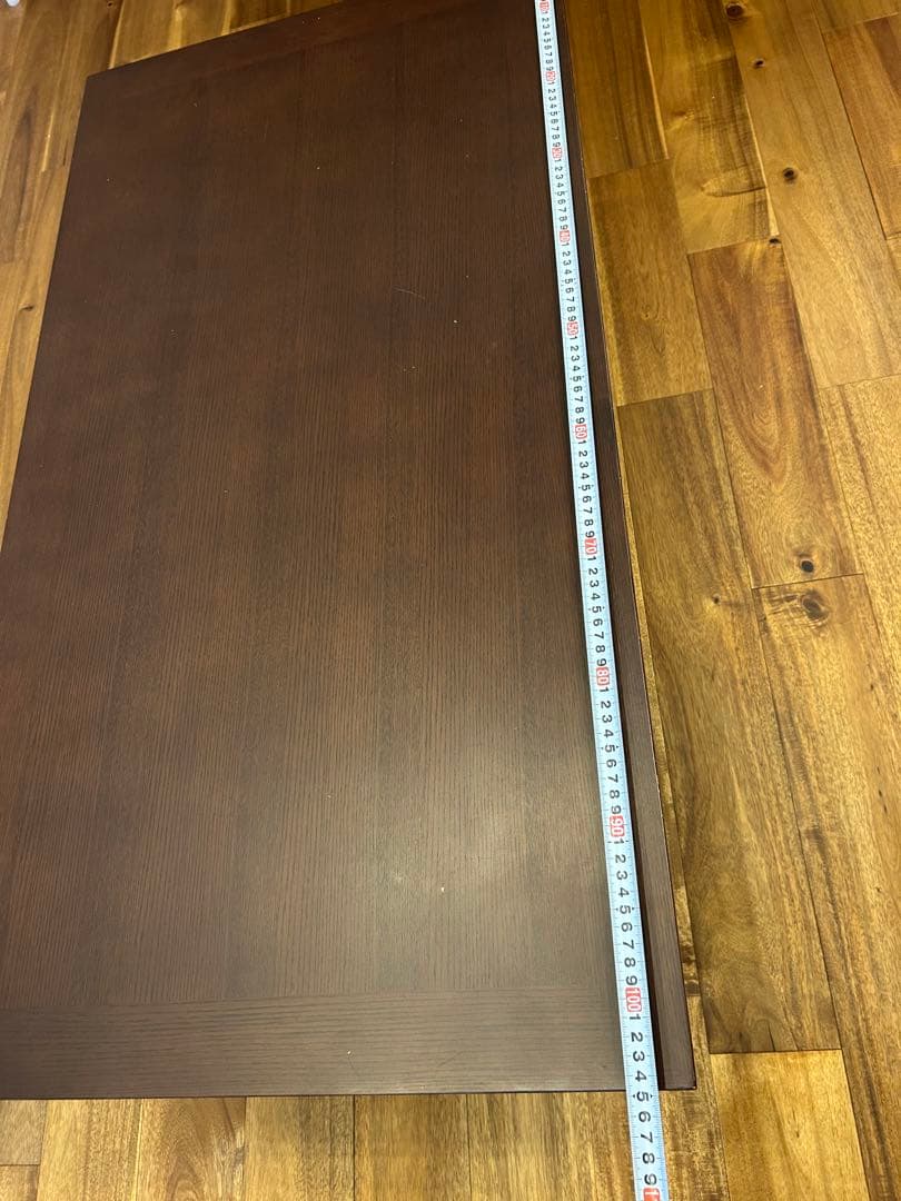 大塚家具　ダークブラウン 木製 ローテーブル