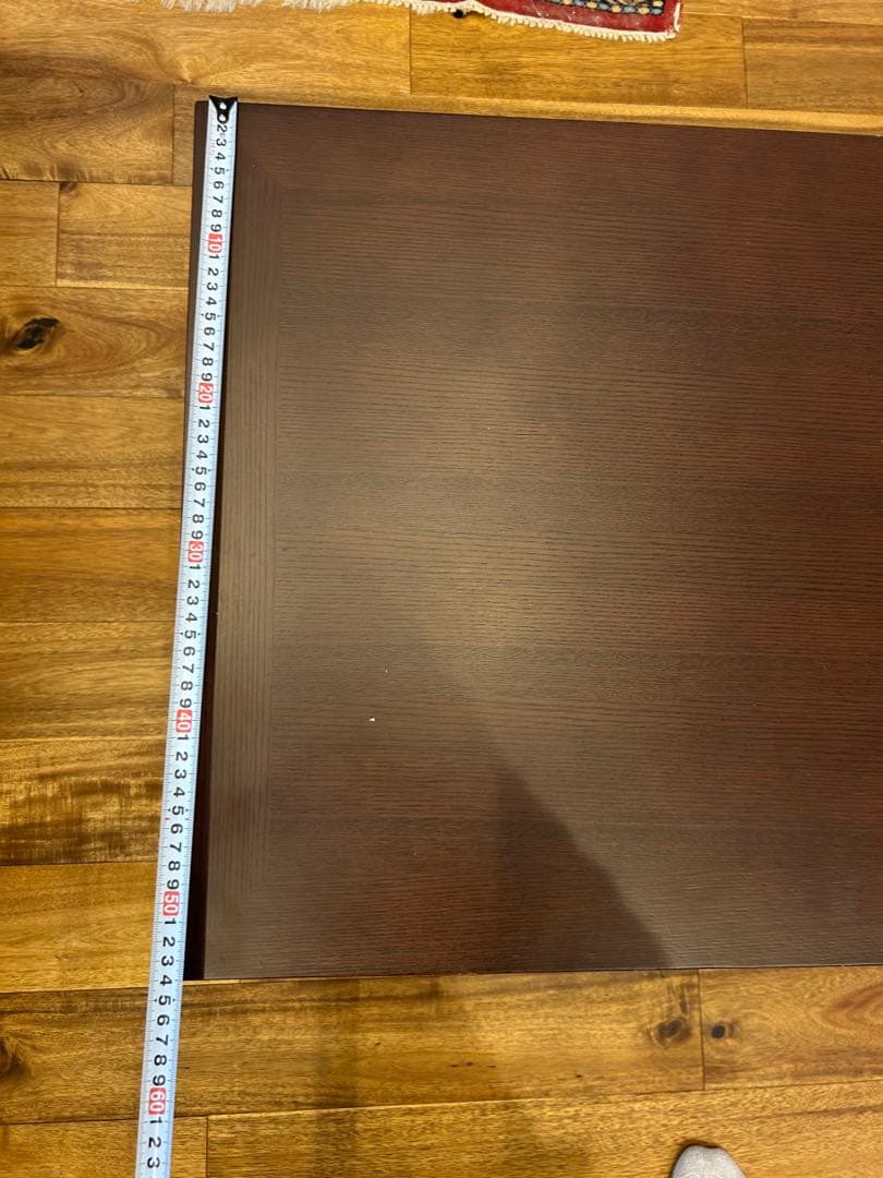 大塚家具　ダークブラウン 木製 ローテーブル