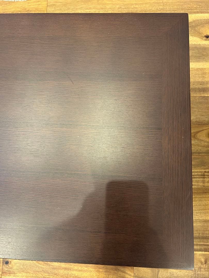 大塚家具　ダークブラウン 木製 ローテーブル