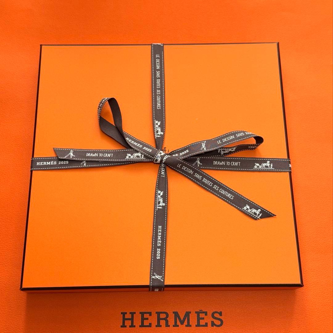 新品未使用　エルメス　カレ 90 《プリーズ・ホールド・ザ・ライン》　ブルー