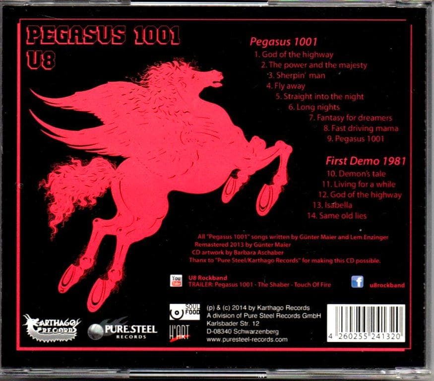 U8- Pegasus 1001 北欧メタル レア盤