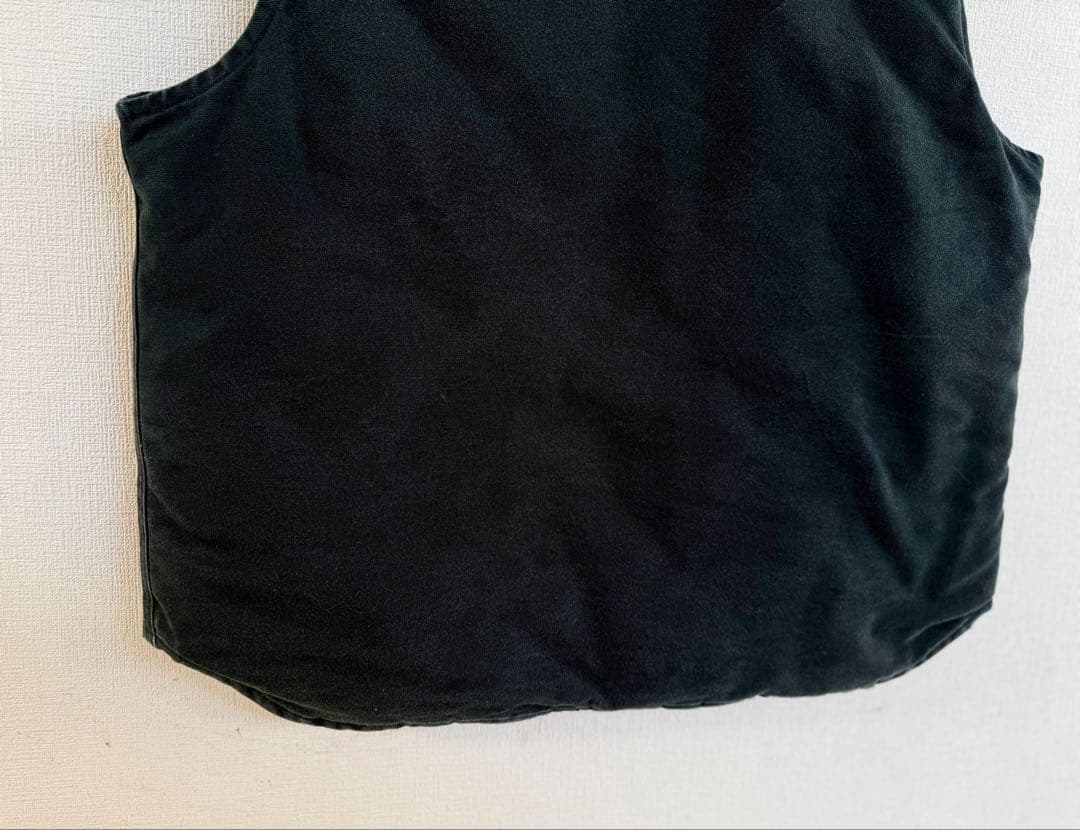 超スペシャル アメリカ製 ヴィンテージ カーハート ダック ベスト L ブラック