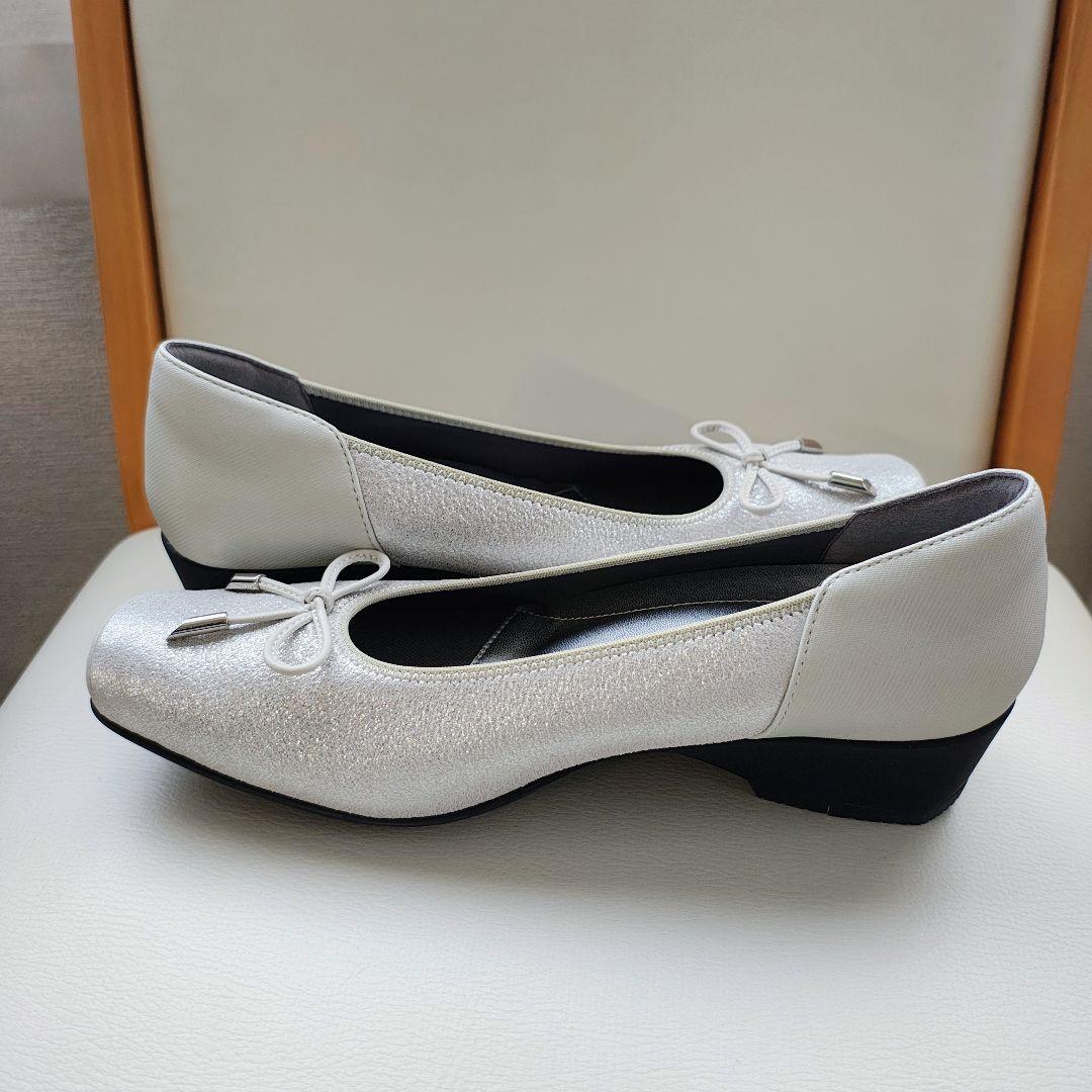 新品 fitfit フィットフィット 撥水 ストレッチレザー 本革 パンプス