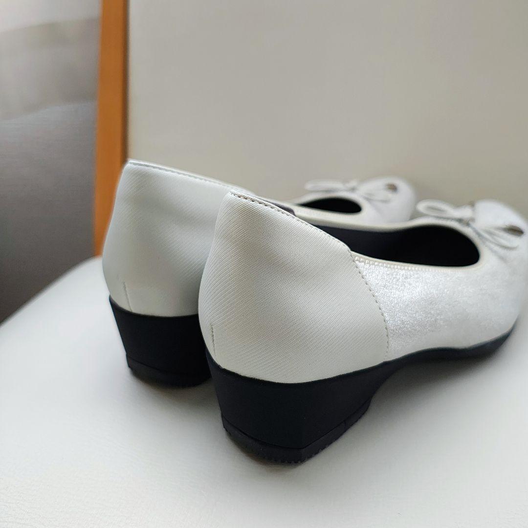 新品 fitfit フィットフィット 撥水 ストレッチレザー 本革 パンプス