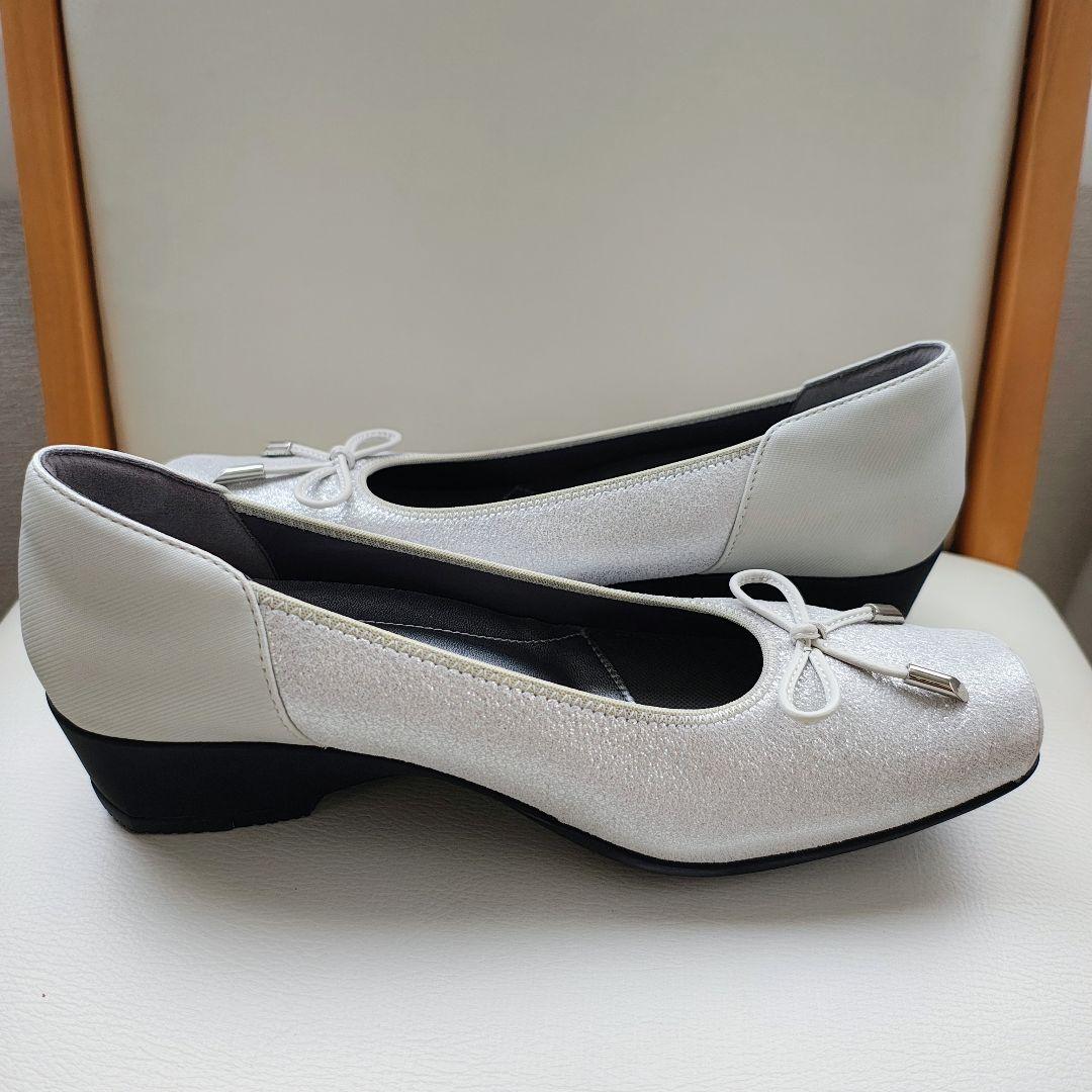 新品 fitfit フィットフィット 撥水 ストレッチレザー 本革 パンプス