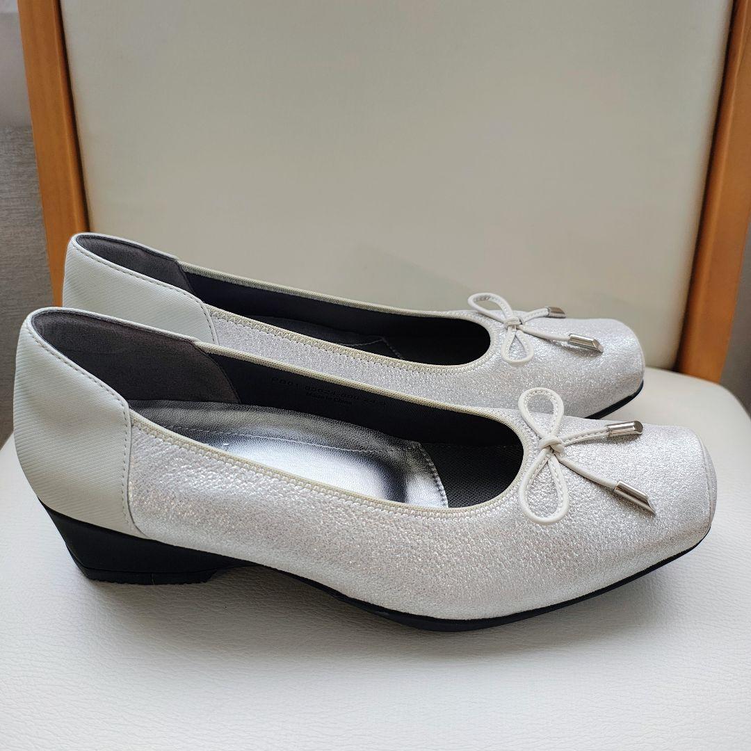 新品 fitfit フィットフィット 撥水 ストレッチレザー 本革 パンプス