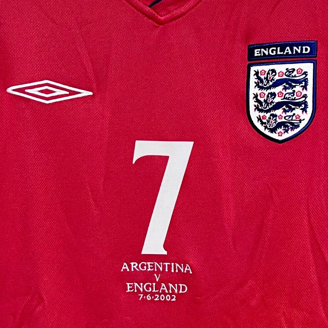 【新品/タグ付き】2002日韓W杯 イングランド代表 ♯7 ベッカム【Lサイズ】