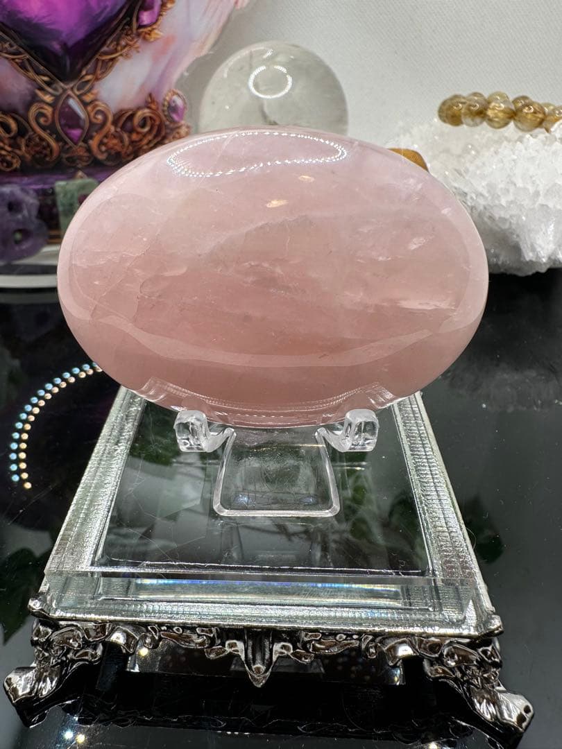 ローズクォーツパームNo.532ぷっくり♡♡