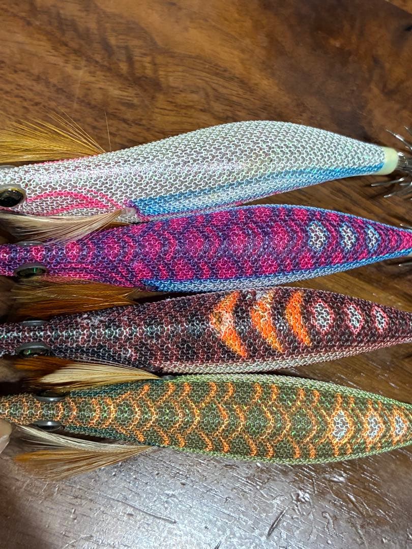 中古 ヤマシタ エギ王 ライブ Live 3.0号 3号 8個 ネオンブライト