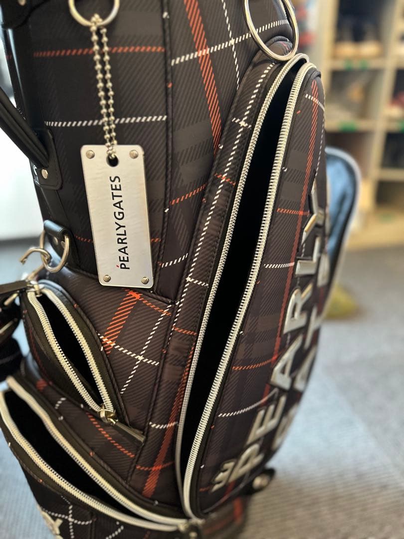 PEARLY GATES チェック柄キャディバッグ 原英莉花　限定品