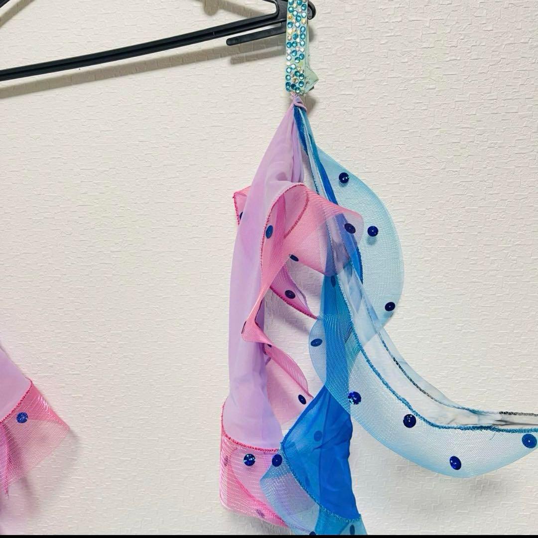 Ｌサイズ　社交ダンス　カオリ　ドレス　発表会　披露　ストーン　ブルー　衣装袋