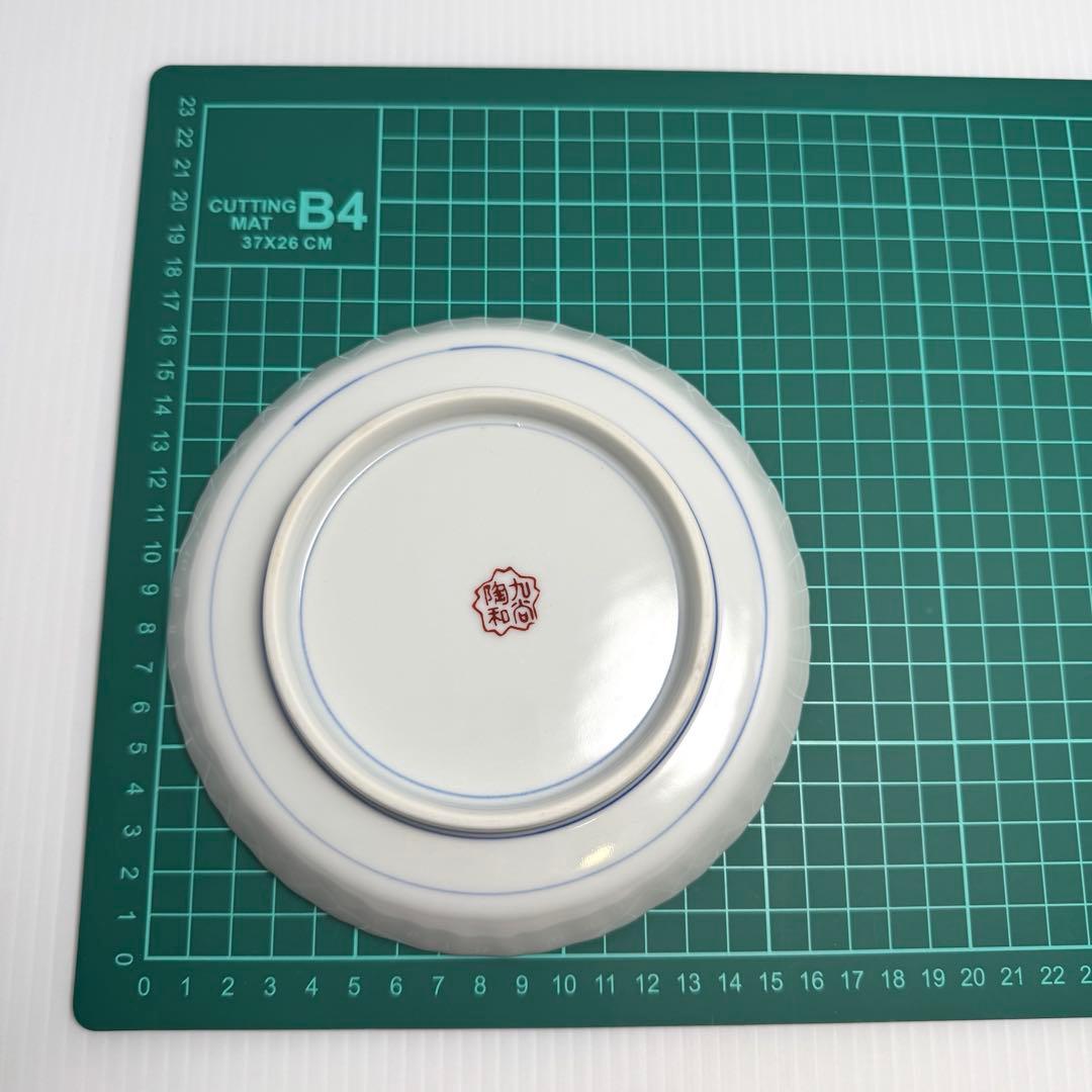 未使用 九谷焼 陶和 銘々皿 鳥柄 皿揃 5枚セット 中皿 伝統工芸 陶芸