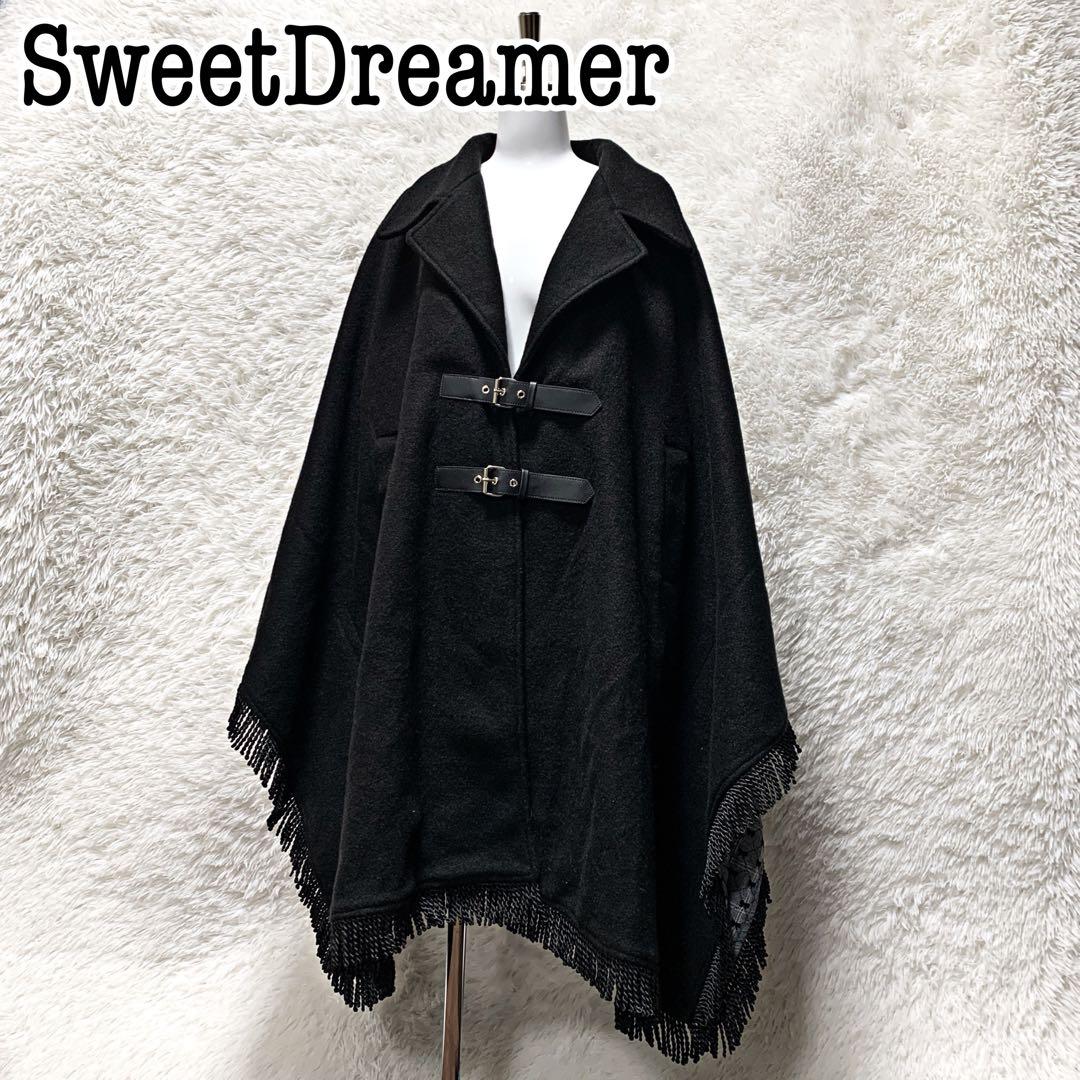 【未使用タグ付】Sweet Dreamer ポンチョ ケープコート ロング丈