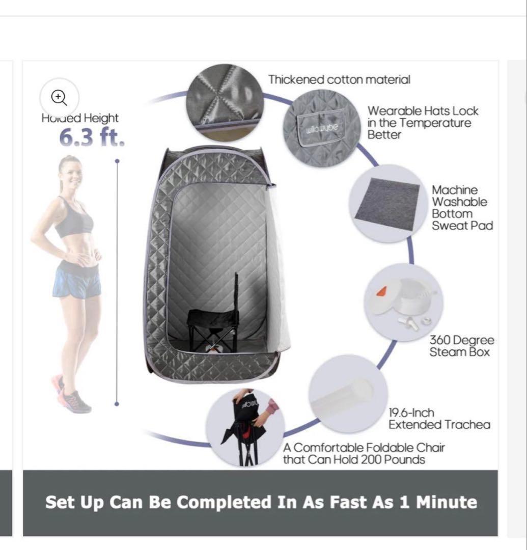 WILLOWYBE フルサイズのポータブルスチームサウナ