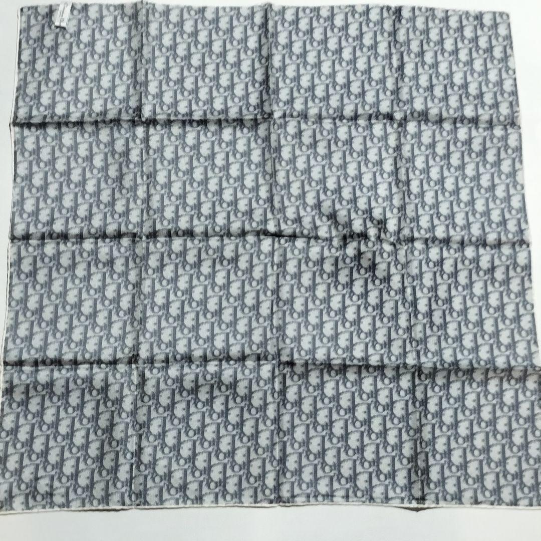 美品 Christian Dior スカーフ トロッター ロゴ 総柄 66cm