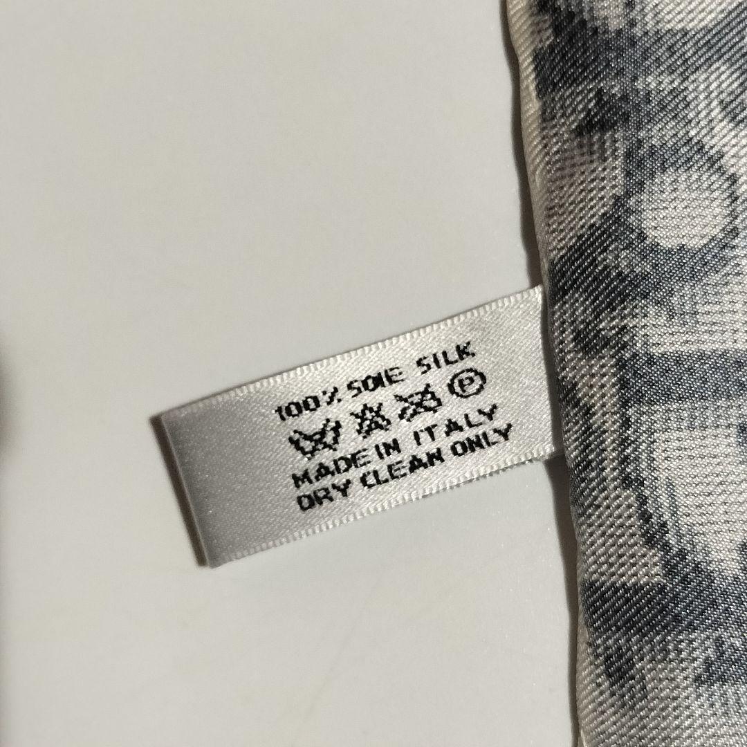 美品 Christian Dior スカーフ トロッター ロゴ 総柄 66cm