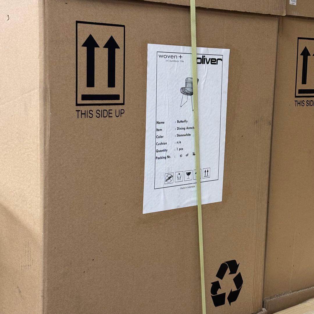 【新品未開封】 Oliver オリバー アウトドアチェア ホワイト スチール素材