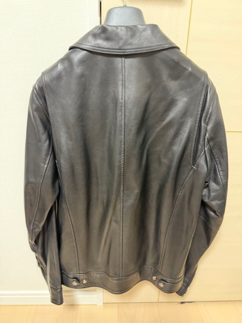 EMMETTI 黒 レザーライダースジャケット