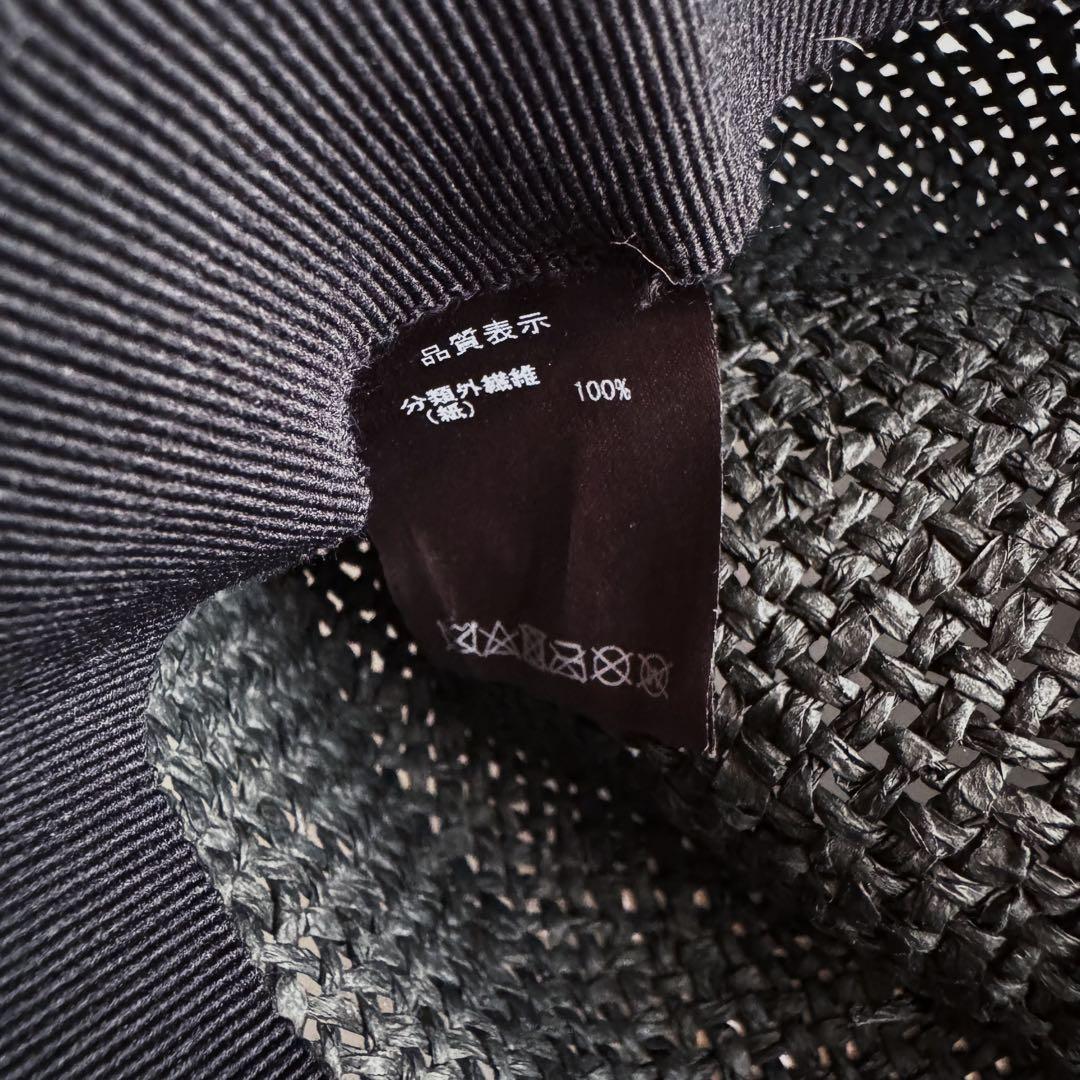 ミュールバウアー ペーパーハット 麦わら帽子 ブラック黒 Muhlbauer