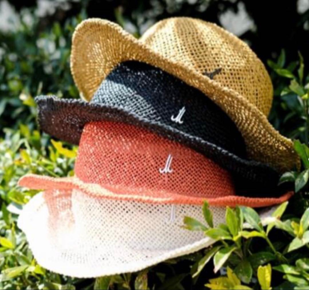 ミュールバウアー ペーパーハット 麦わら帽子 ブラック黒 Muhlbauer