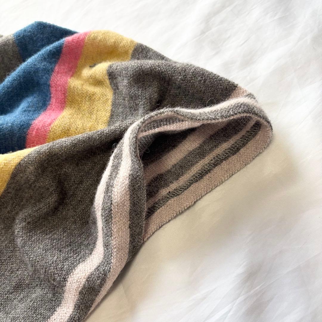 【ほぼ未使用】　ミナペルホネン　float カーディガン　ポンチョ　アルパカ混