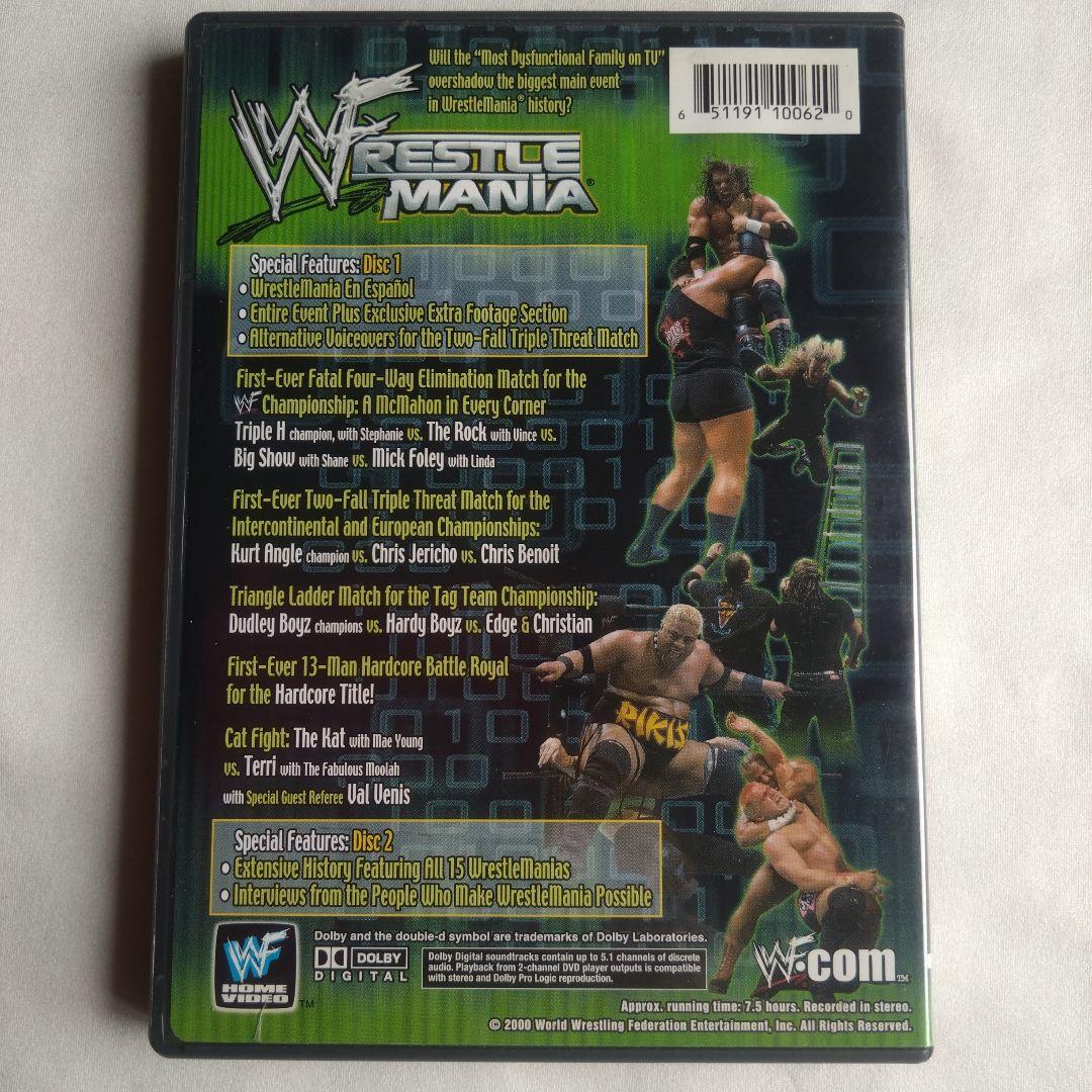 WWF RESTLE MANIA DVD2枚組 中古
