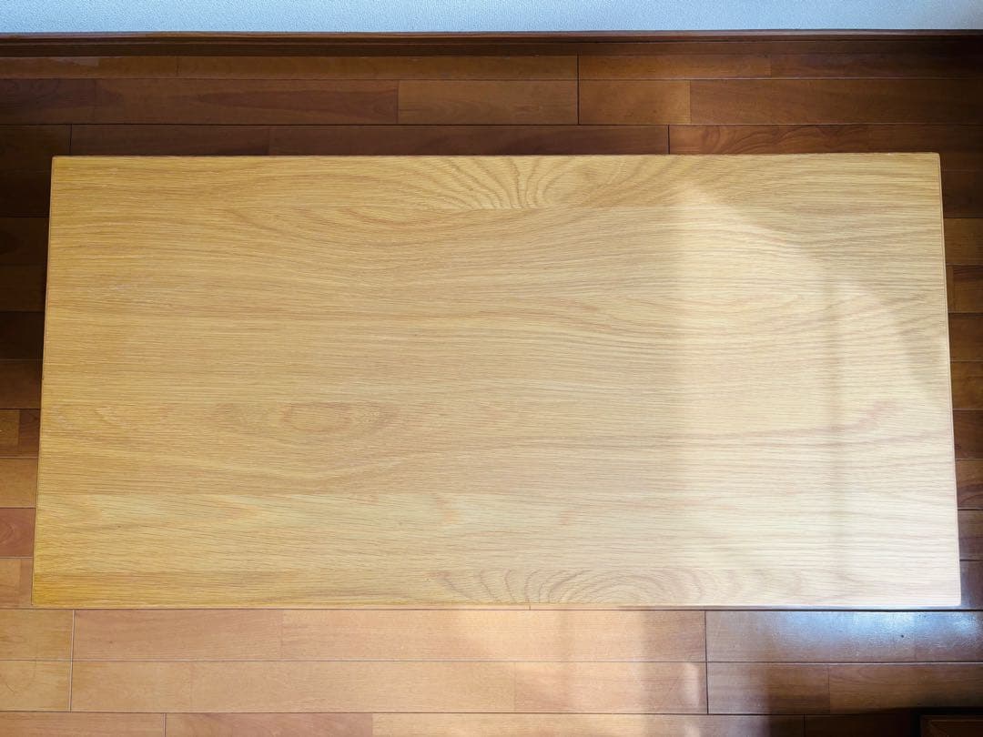 MUJI 無印良品 折りたたみローテーブル・幅９０ｃｍ・オーク材 廃盤品 ①