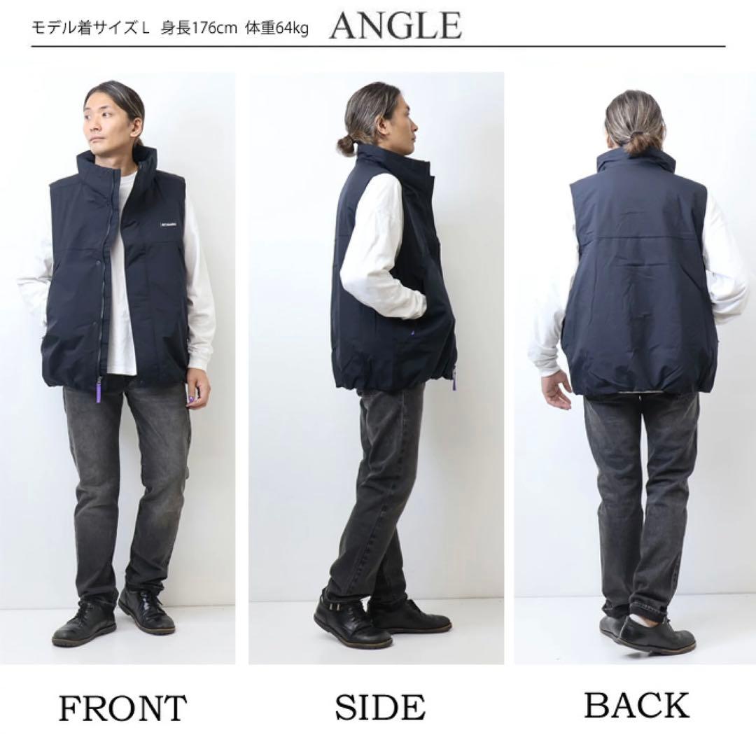 コロンビア　秋冬向け！中綿ベスト黒M ボウルトゥドーム