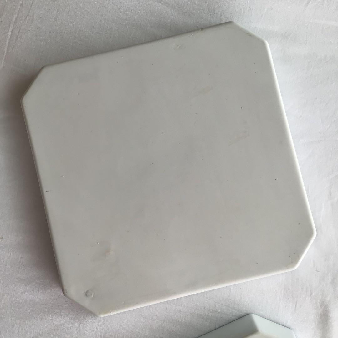 希少　箱付　オールド香蘭社　染付皿　箸置