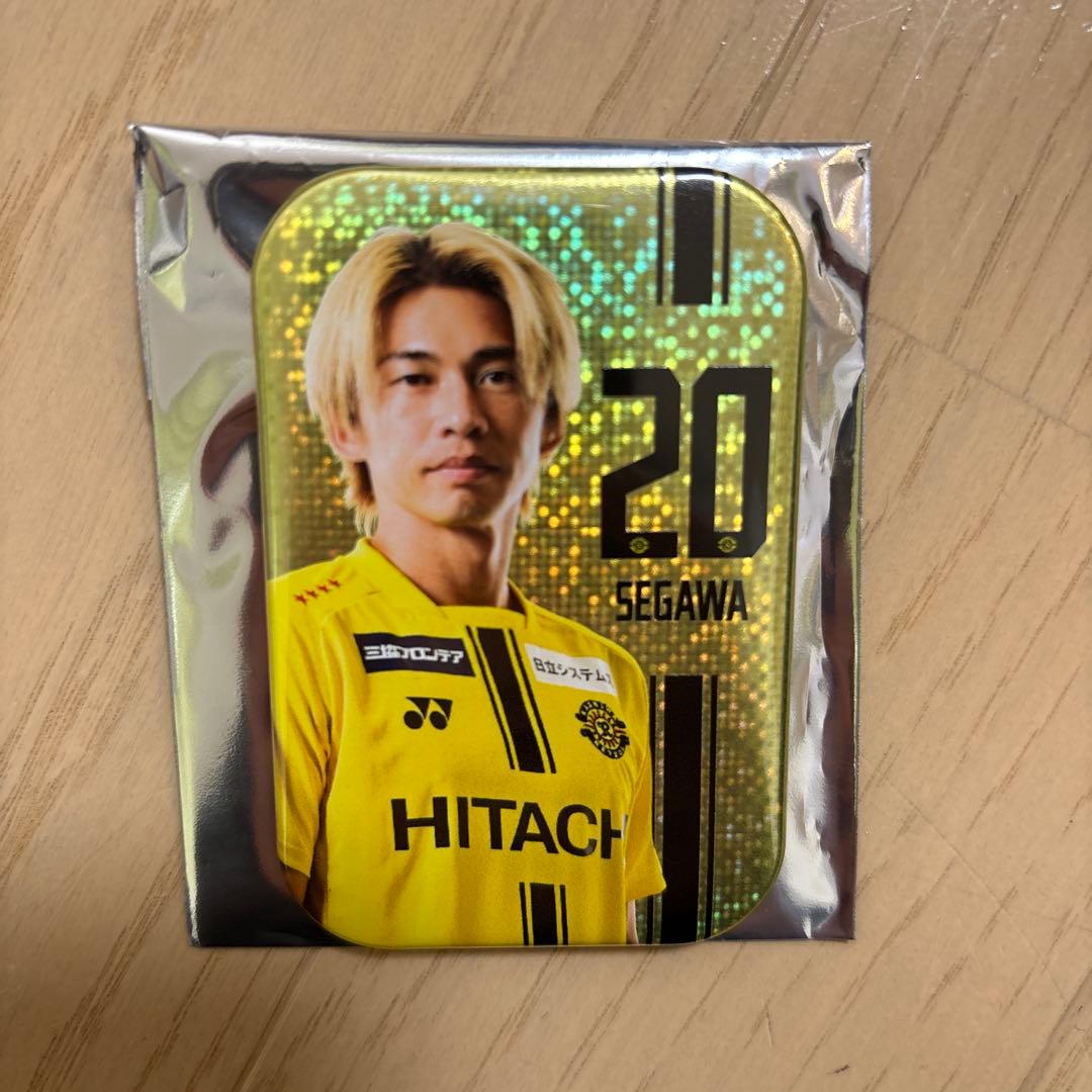 柏レイソル　スクエア缶バッジ　瀬川祐輔キラ