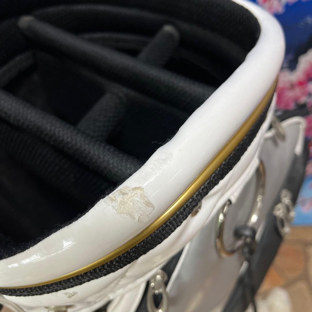 寶BY-1261GLOIRE キャディバッグ 内径約22 重量約4.1 フード×