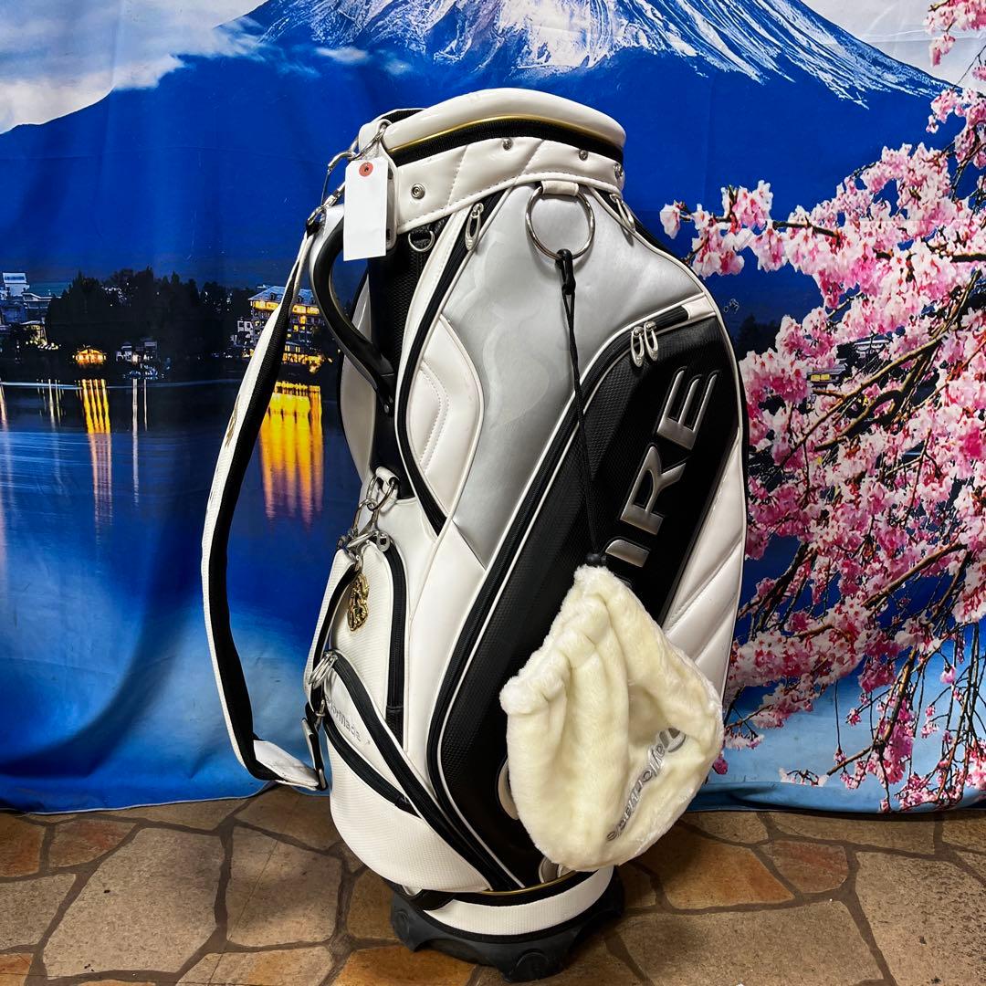寶BY-1261GLOIRE キャディバッグ 内径約22 重量約4.1 フード×