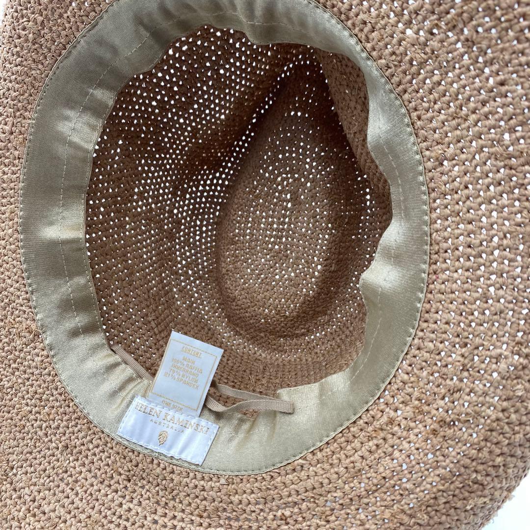 HELEN KAMINSKI ラフィアハット テンガロンハット 麦わら帽子 56