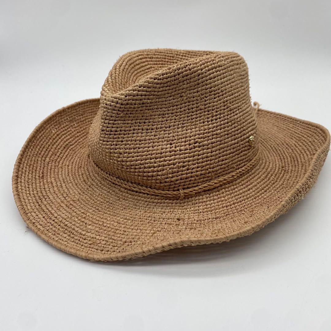 HELEN KAMINSKI ラフィアハット テンガロンハット 麦わら帽子 56