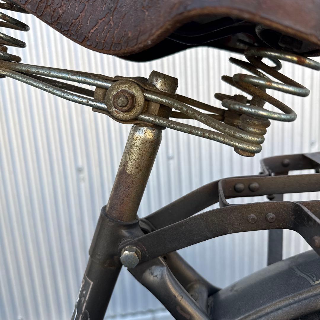 昭和レトロ自転車　実用車　ナショナル　ビンテージ