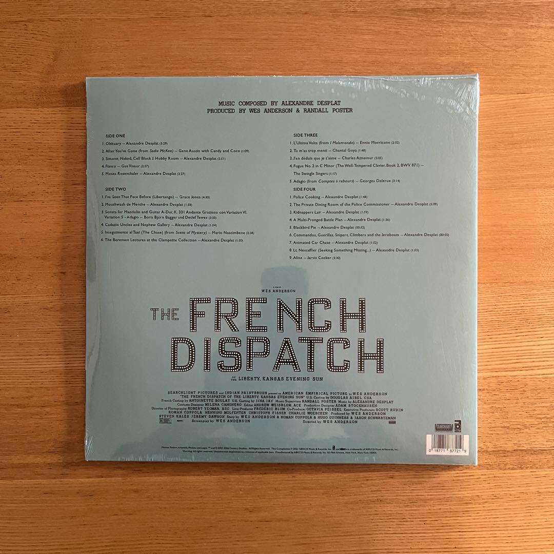 未開封◆アナログ◆THE FRENCH DISPATCH サントラ