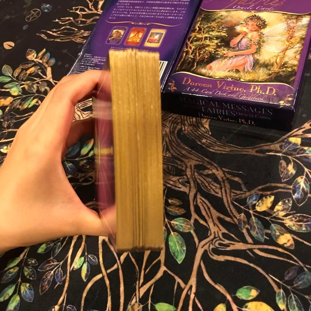 ☘️美品　絶版　希少　日本語版 金縁 マジカル フェアリー オラクルカード