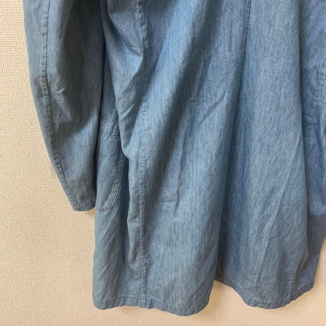 van【新品未使用ロングストールコート　ムラ糸デニム　5.5oz サイズ5