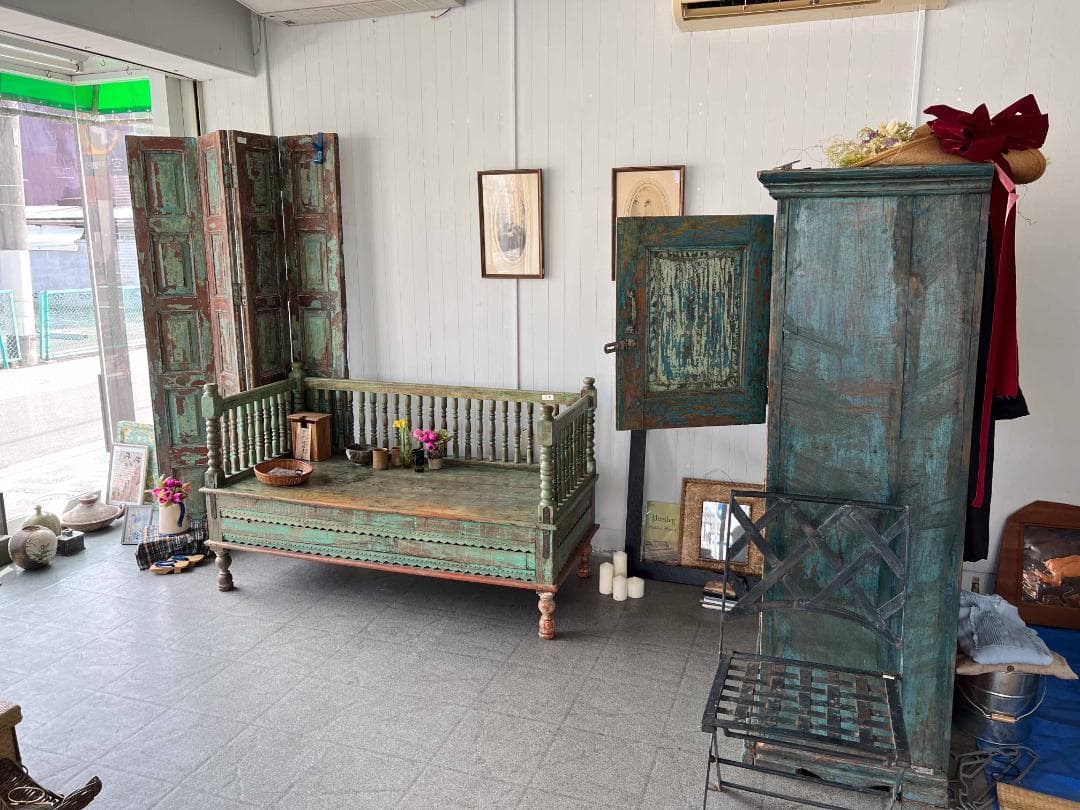 フランスアンティーク 木製 ヴォレー パーテーション 間仕切り 特大 送料込み