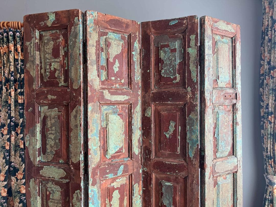 フランスアンティーク 木製 ヴォレー パーテーション 間仕切り 特大 送料込み